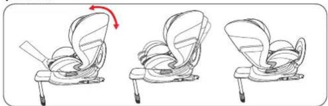 Osann Floyd - Adjust the enhanced child seat to different recline positions - 1