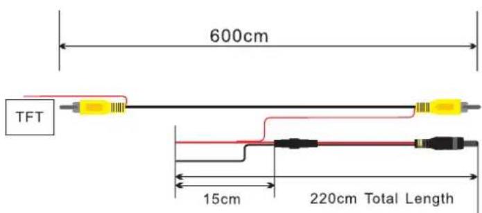 600cm TFT 15cm 220cm Total Length