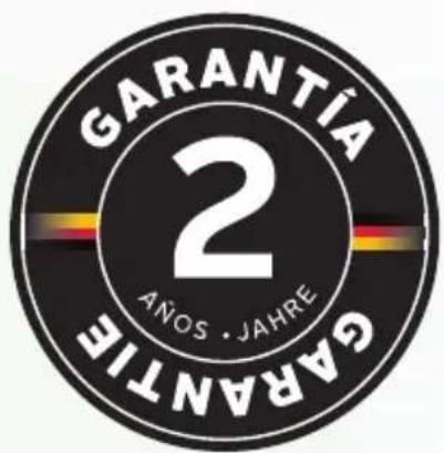 GARANTÍA 2 AÑOS JAHRE GARANTÍE