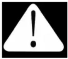 Warning symbol image with exclamation mark inside a triangle