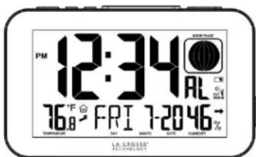 LA CROSSE TECHNOLOGY C89201BK - Alarm Time - 2