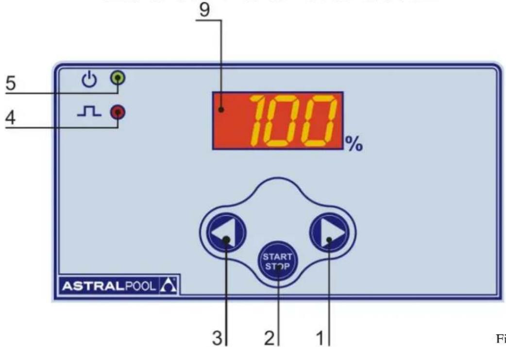 9 5 4 100 % START STOP ASTRALPOOL