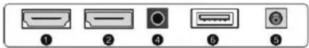 Image showing six labeled electronic device icons with numbers 1 to 6 and a circled symbol in the fourth icon.