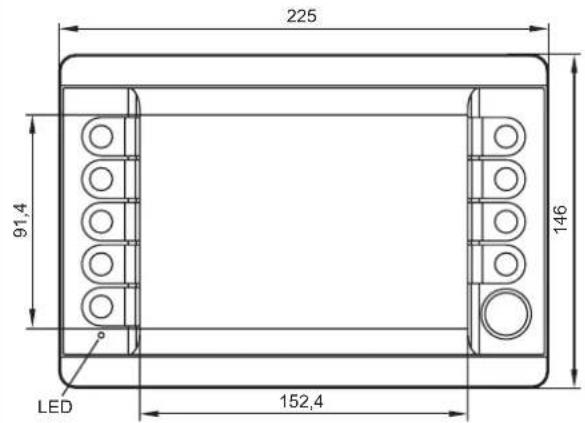 225 91,4 LED 152,4 146