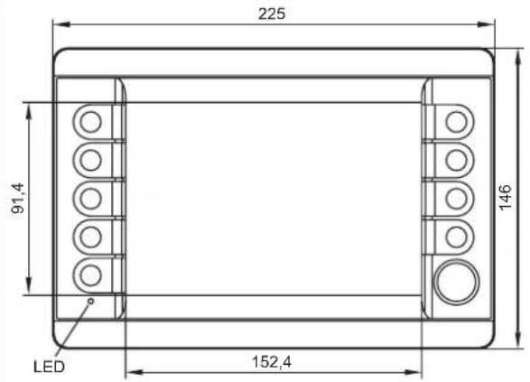 225 91,4 LED 152,4 146