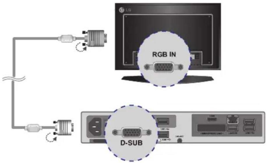 LG NA2000 - Connect the appropriate power cables to a monitor and NC1000 respectively. - 2