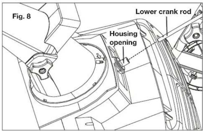 Fig. 8 Lower crank rod Housing opening