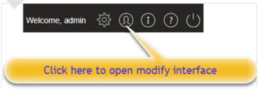 Welcome, admin Click here to open modify interface