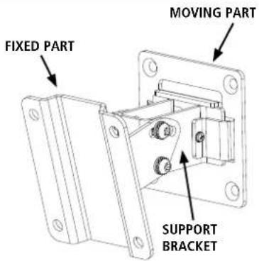 FIXED PART MOVING PART SUPPORT BRACKET