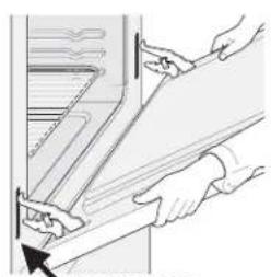 FRIGIDAIRE FGB24L2AB - To Remove and Replace Oven Door (single Oven Models) - 3