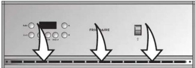 FRIGIDAIRE FGB24T3EC - Oven Vent Location - 1
