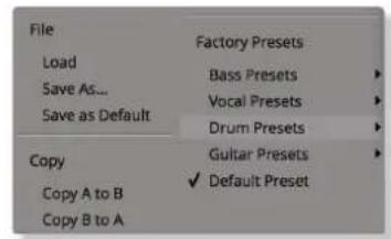 Solid State Logic Fusion Vintage Drive - Preset Management Display - 1