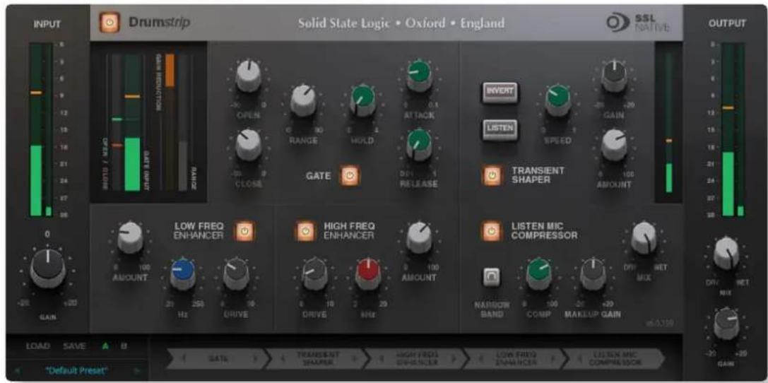 Solid State Logic Native FlexVerb - Drumstrip - 1