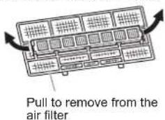 MITSUBISHI MSZ-GS35VFD - Back side of air filter - 1
