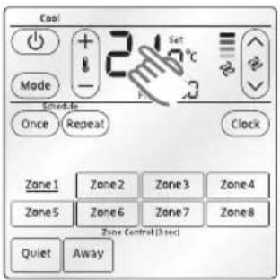 Cool Made Screw-In Once Repeat Clock Zone1 Zone2 Zone3 Zone4 Zone5 Zone6 Zone7 Zone8 Zone Central(3sec) Quiet Away