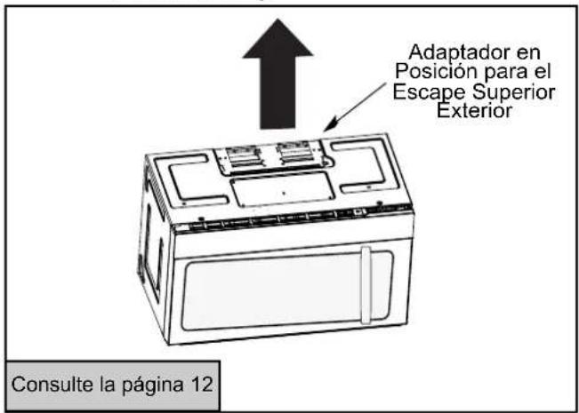 Adaptador en Posición para el Escape Superior Exterior Consulte la página 12