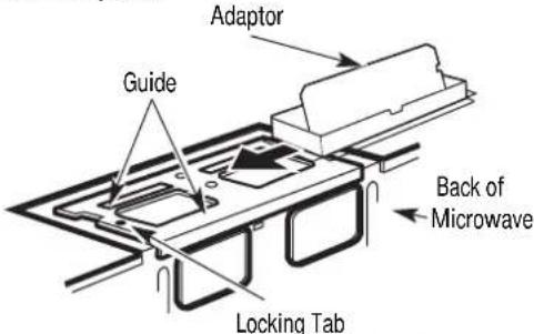 Adaptor Guide Back of Microwave Locking Tab