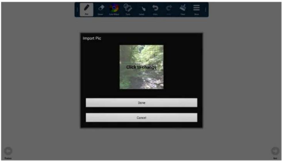 INFOCUS JTouch INF6502WB - Import an image - 3