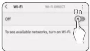 W-Fi Off To see available networks, turn on Wi-Fi