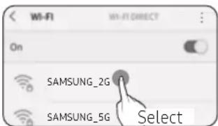 SAMSUNG AX32BG3100GB - ② Setting up and connecting to a Wi-Fi access point using your smartphone - 2