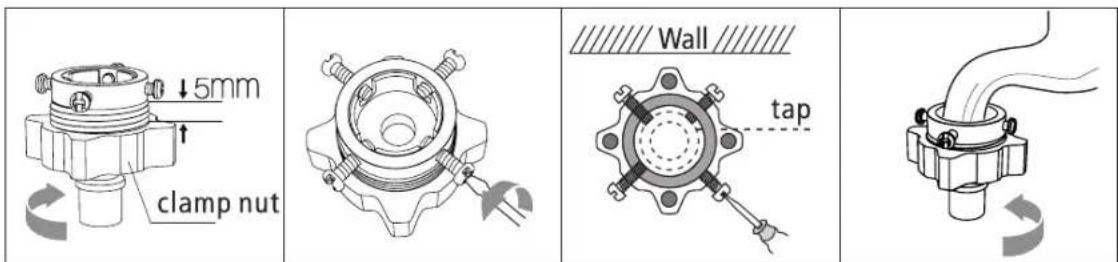 Sôlt GGSTLW90RC - CONNECTION OF INLET HOSE, TAP AND WASHING MACHINE - 1