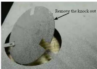 Remove the knock out