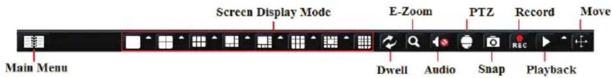 Screen Display Mode E-Zoom PTZ Record Move Main Menu Dwell Audio Snap Playback