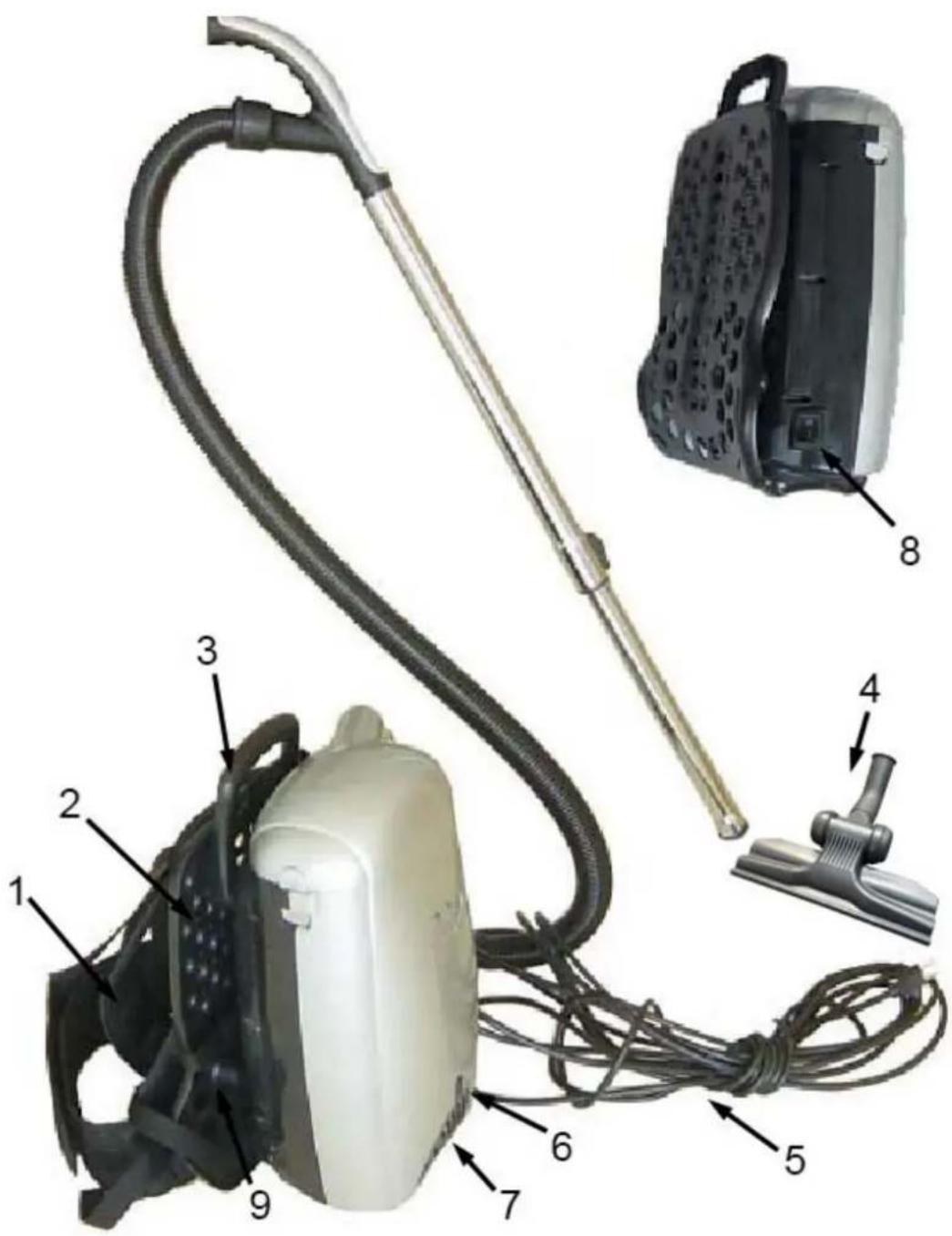 CleanStar Aerolite VBP1400 - MAIN PARTS - 1