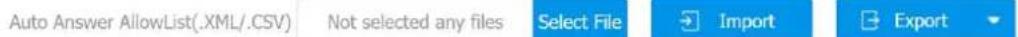 Akuvox C317S - Auto-answer Allow List setting - 2