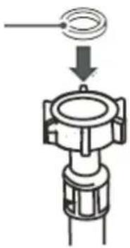 PKM WA6-ES1015D - Connection of the water inlet hose - 1
