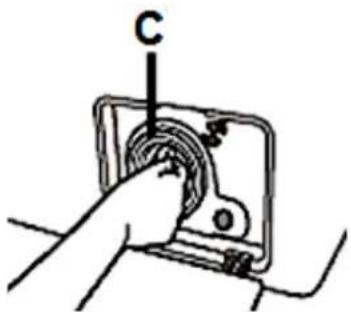 PKM WA6-ES1015D - Cleaning / Removing of the drain pump filter - 3