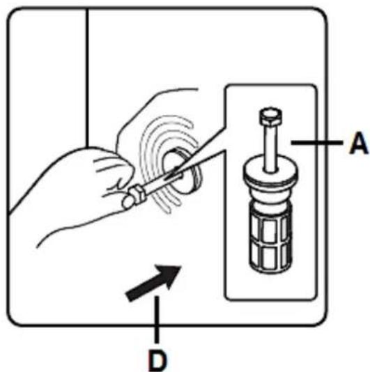 PKM WA6-ES1015D - Removing of the shipping bolts - 3