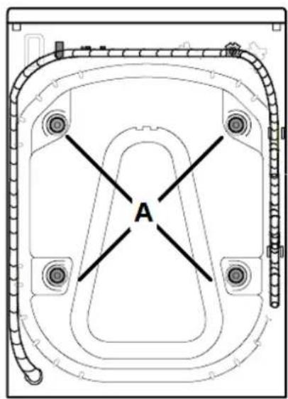 PKM WA6-ES1015D - Removing of the shipping bolts - 1