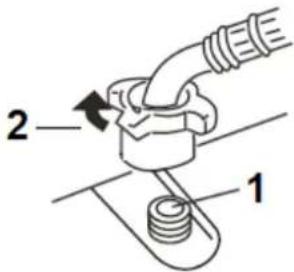 PKM WA6-ES1015D - Connection of the water inlet hose - 4