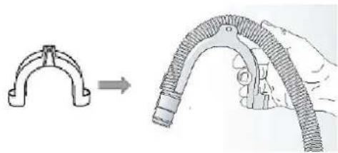 PKM WA6-ES1015D - Connection of the water drain hose - 1