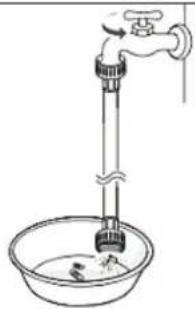 PKM WA6-ES1015D - Connection of the water inlet hose - 3