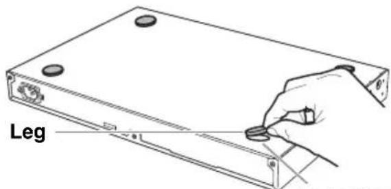 YAMAHA SWR2310-28GT - Attaching the legs - 1