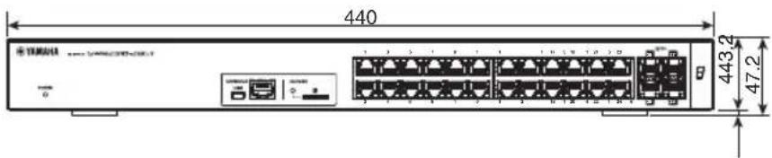 YAMAHA SWR2310-28GT - Dimensional diagram - 2