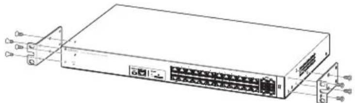 YAMAHA SWR2310-28GT - ■ Installing in a 19-inch rack SWR2310-28GT / SWR2310-18GT - 1