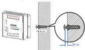 Diagram showing a measurement device connected to a circular cross-section with labeled dimensions and a 20mm scale indicator.