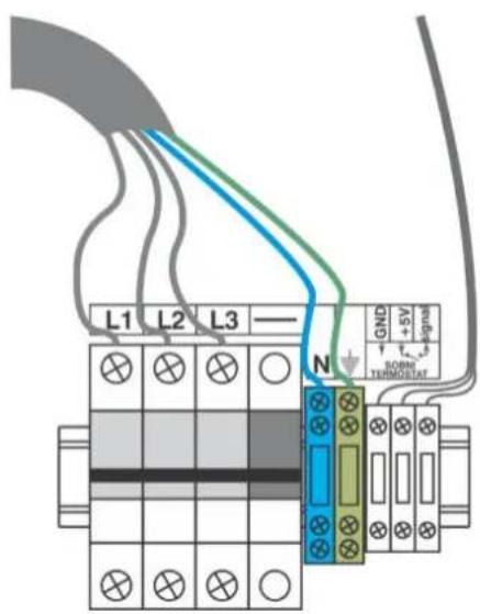 L1 L2 L3 N GND +5V signal BORN THERMOSTAT