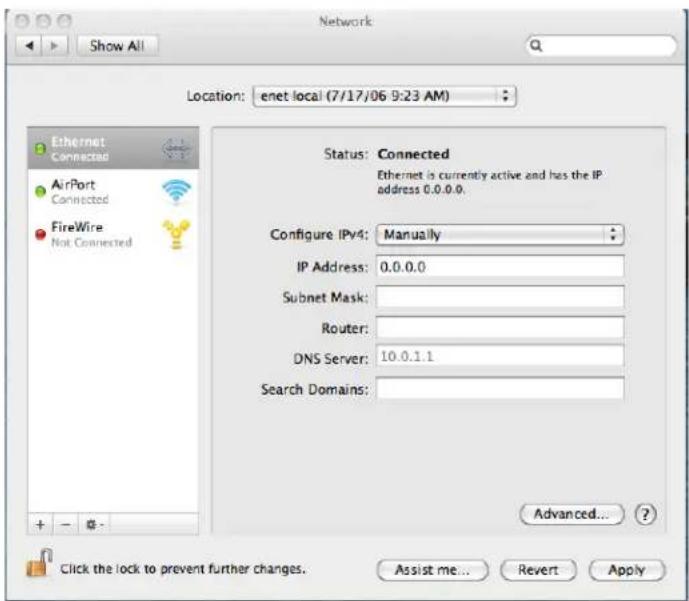 AJA KUMO 6464 - Safari Browser: Type in KUMO Static IP Address - 1