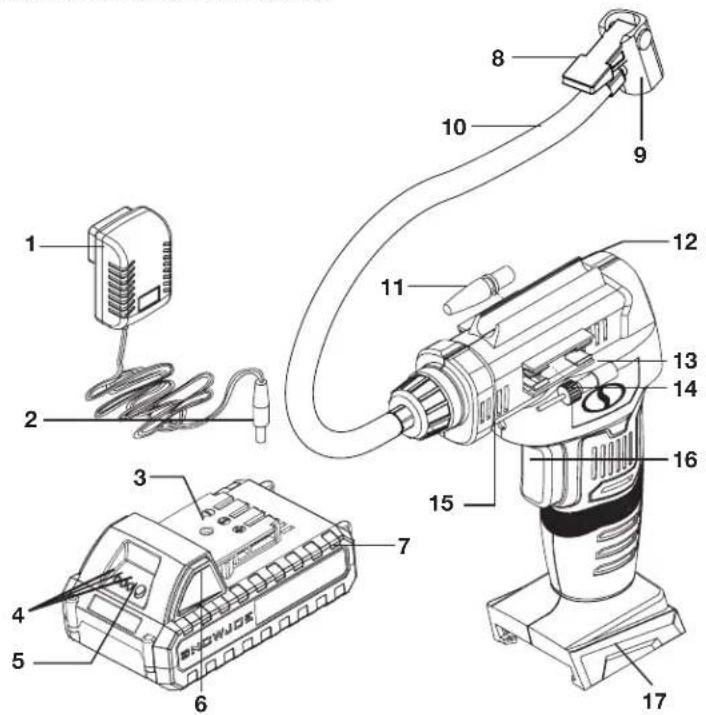 Auto Joe 24V-AJC1-LTE-P1 - Know Your Cordless Air Compressor - 1