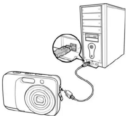 SANYO VPC-S1414 - Connecting the Camera to a PC - 1