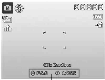 OK: Confirm F8.0 1/125