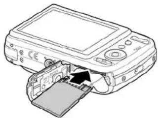 SANYO VPC-S1414 - Inserting an SD/SDHC Memory Card - 2