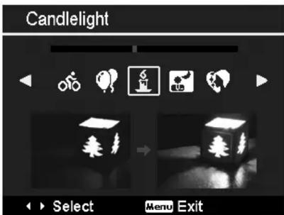 Candlelight Select Menu Exit