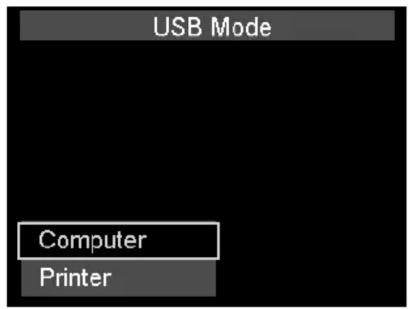 USB Mode Computer Printer