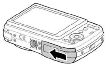 SANYO VPC-S1414 - Inserting the Battery - 5