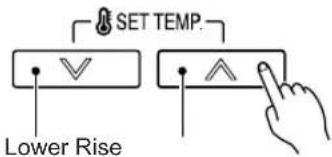 SET TEMP. Lower Rise
